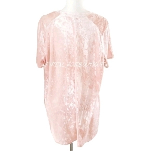 VINTAGE 60S 70S STRETCH VELVET TOP SZ XL 1X - Picture 4 of 4